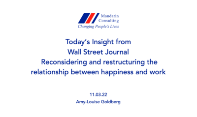 11.03.22 Reconsidering and restructuring the relationship between happiness and work
