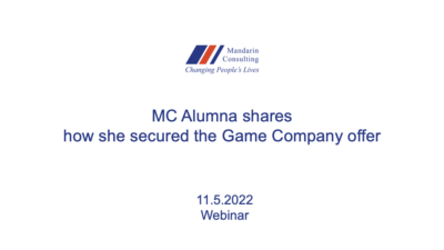 11.5.22 MC Alumna shares how she secured the Game Company offer