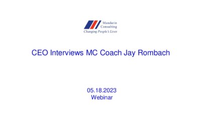 18.05.2023 CEO Interviews MC Coach Jay Rombach